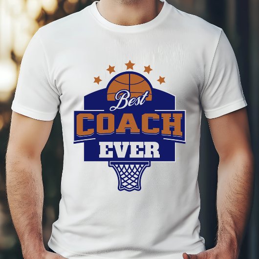 Beste coach Ever - Basketbal ontwerp T-shirt