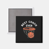 Beste coach Ever Bysketbyll Team Byller Bbyll Bysk Magneet (Voorkant / Achterkant)