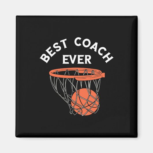Beste coach Ever Bysketbyll Team Byller Bbyll Bysk Magneet (Voorkant)