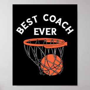 Beste coach Ever Bysketbyll Team Byller Bbyll Bysk Poster