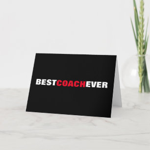 Beste coach Ever Custom Appreciation Kaart