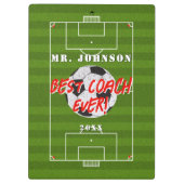 Beste coach Ever - Football - Voetbal Klembord (Achterkant)