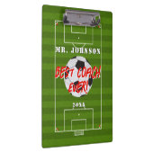 Beste coach Ever - Football - Voetbal Klembord (Rechts)