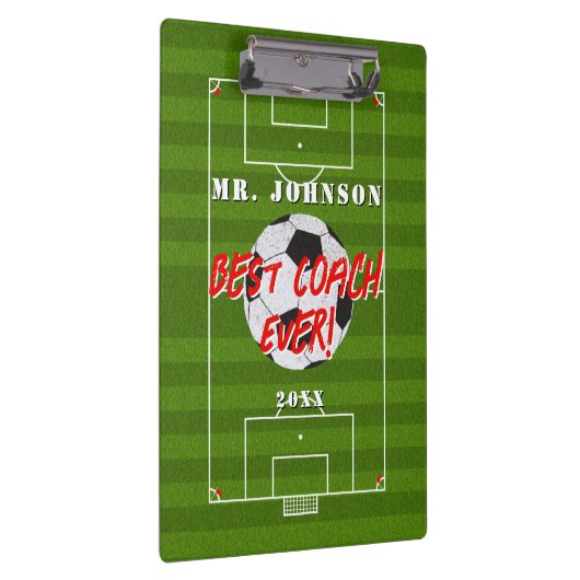 Beste coach Ever - Football - Voetbal Klembord (Rechts)