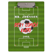 Beste coach Ever - Football - Voetbal Klembord (Voorkant)