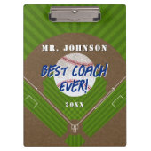 Beste coach Ever Honkbal Klembord (Voorkant)