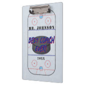 Beste coach Ever ijshockey Klembord (Links)