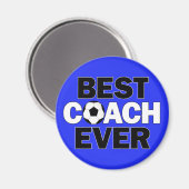 BESTE COACH EVER Soccer Team Coach's Sports Magneet (Voorkant / Achterkant)