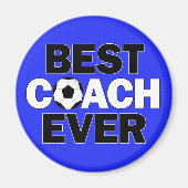 BESTE COACH EVER Soccer Team Coach's Sports Magneet (Voorkant)