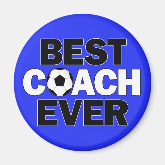 BESTE COACH EVER Soccer Team Coach's Sports Magneet (Voorkant)