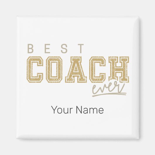 Beste coach Ever Trainer Design voor Docent Magneet (Voorkant)