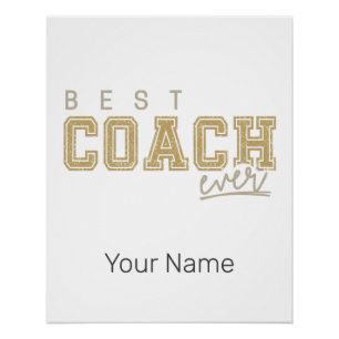 Beste coach Ever Trainer  Design voor Docent Perfect Poster
