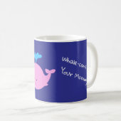 Beste coach Mok met naam, Schattigee Whale Coffee  (Voorkant rechts)