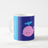 Beste coach Mok met naam, Schattigee Whale Coffee  (Voorkant links)