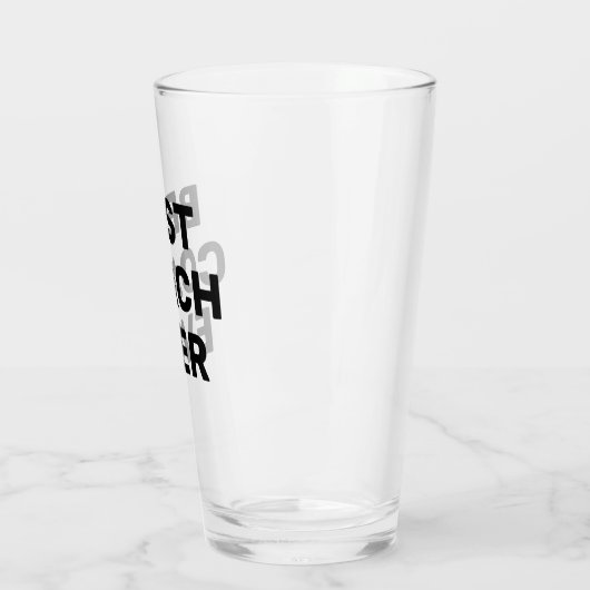 beste coach Oog bier glas (Links)