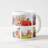 Beste coach ooit 7 cadeau voor fotocollage team grote koffiekop (Voorkant rechts)