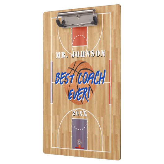 Beste coach ooit Basketball Klembord (Links)