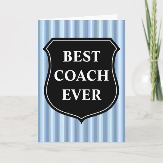 Beste coach ooit bedankkaart (Voorkant)