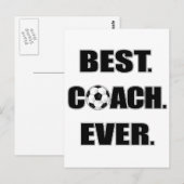Beste coach ooit briefkaart (Voorkant / Achterkant)