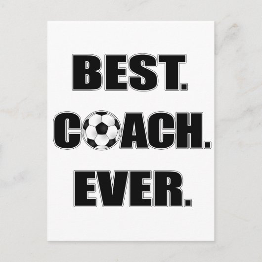 Beste coach ooit briefkaart (Voorkant)
