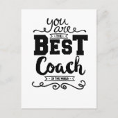 Beste coach ooit briefkaart (Voorkant)