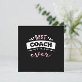 Beste Coach Ooit Cadeau Idee Kaart (Staand voorkant)