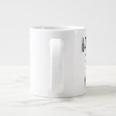 "Beste coach ooit" Eenvoudige moderne boerderij Grote Koffiekop (Achterkant)