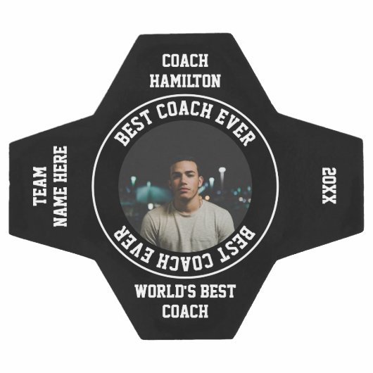 Beste coach ooit Foto gepersonaliseerd Voetbal (Enkel)