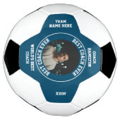 Beste coach ooit Foto gepersonaliseerd Voetbal (Gedraaid)