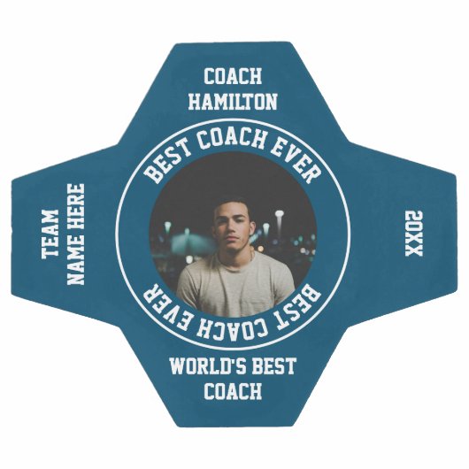 Beste coach ooit Foto gepersonaliseerd Voetbal (Enkel)