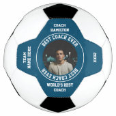 Beste coach ooit Foto gepersonaliseerd Voetbal (Voorkant)