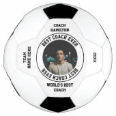Beste coach ooit Foto gepersonaliseerd Voetbal (Voorkant)