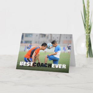 Beste coach ooit Foto-kaart voor aangepaste waarde Kaart