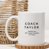 Beste coach Ooit Gepersonaliseerde Waardering Spor Koffiemok
