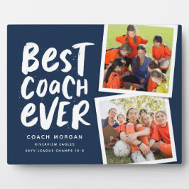 Beste coach ooit marinier twee fototeam bedankt fotoplaat