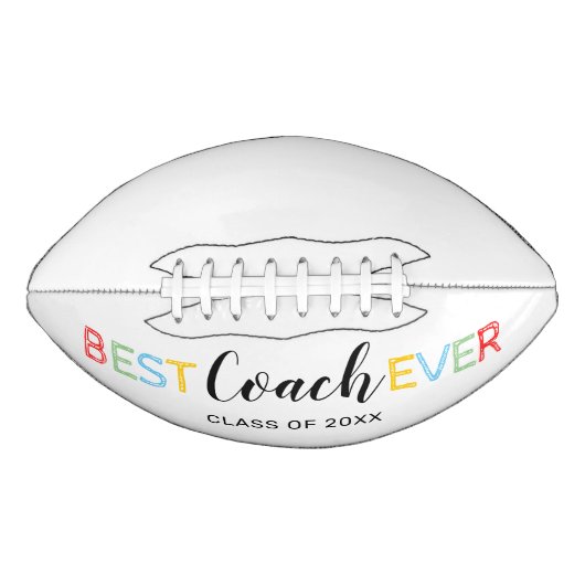 Beste coach ooit | Ondertekend door het team American Football (Voorkant)
