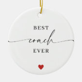 Beste Coach Ooit Ornament • Naam & Jaar Achterzijd (Voorkant)