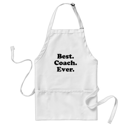 beste coach ooit standaard schort (Voorkant)