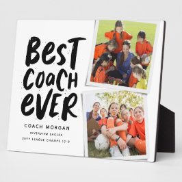 Beste coach ooit twee fototeam bedankt u fotoplaat
