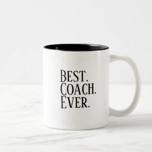 Beste. Coach. Ooit. - Waarderingsgeschenk Speldag Tweekleurige Koffiemok
