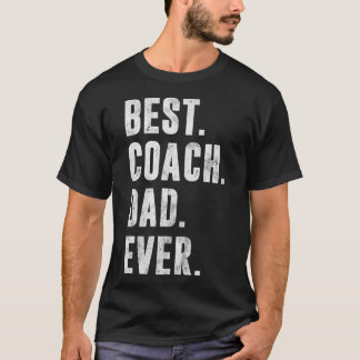 Beste coach Pap Sport 4 juli Vaderdag Gift T-shirt
