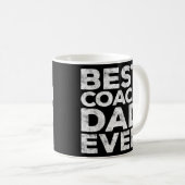 Beste coach papa ooit Vaderdag cadeau Koffiemok (Voorkant rechts)