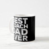 Beste coach papa ooit Vaderdag cadeau Koffiemok (Voorkant links)