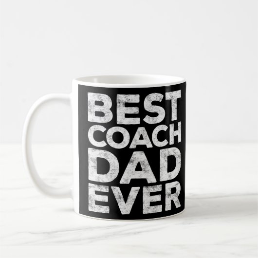 Beste coach papa ooit Vaderdag cadeau Koffiemok (Links)