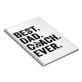 Beste Coach Papa Ooit Vaderdag Voetbal Sport Cadea Notitieboek (Rechterzijde)
