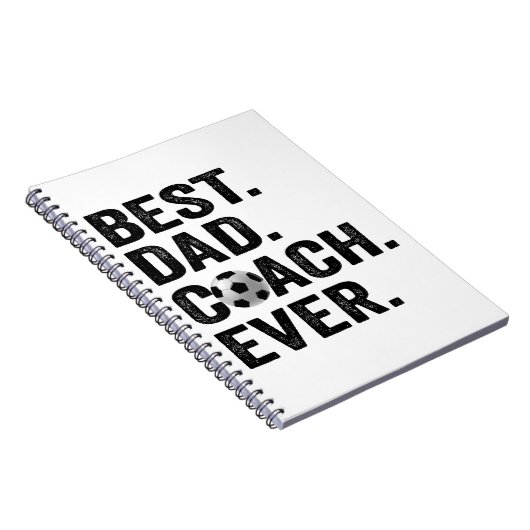 Beste Coach Papa Ooit Vaderdag Voetbal Sport Cadea Notitieboek (Rechterzijde)