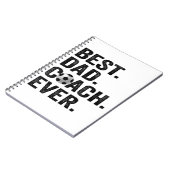 Beste Coach Papa Ooit Vaderdag Voetbal Sport Cadea Notitieboek (Linkerzijde)