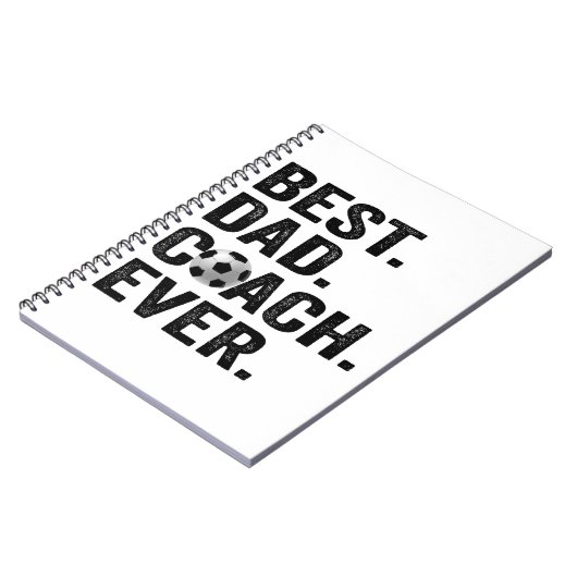 Beste Coach Papa Ooit Vaderdag Voetbal Sport Cadea Notitieboek (Linkerzijde)
