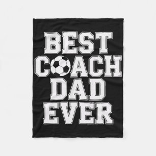 Beste Coach Papa Ooit Voetbal Enthousiast Coaching Fleece Deken