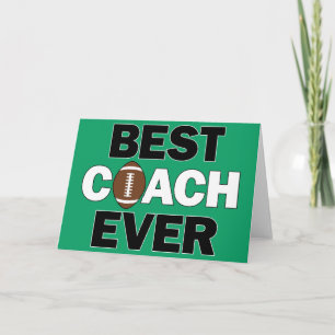 Beste coach per Football Coaches Sportteam Bedankkaart